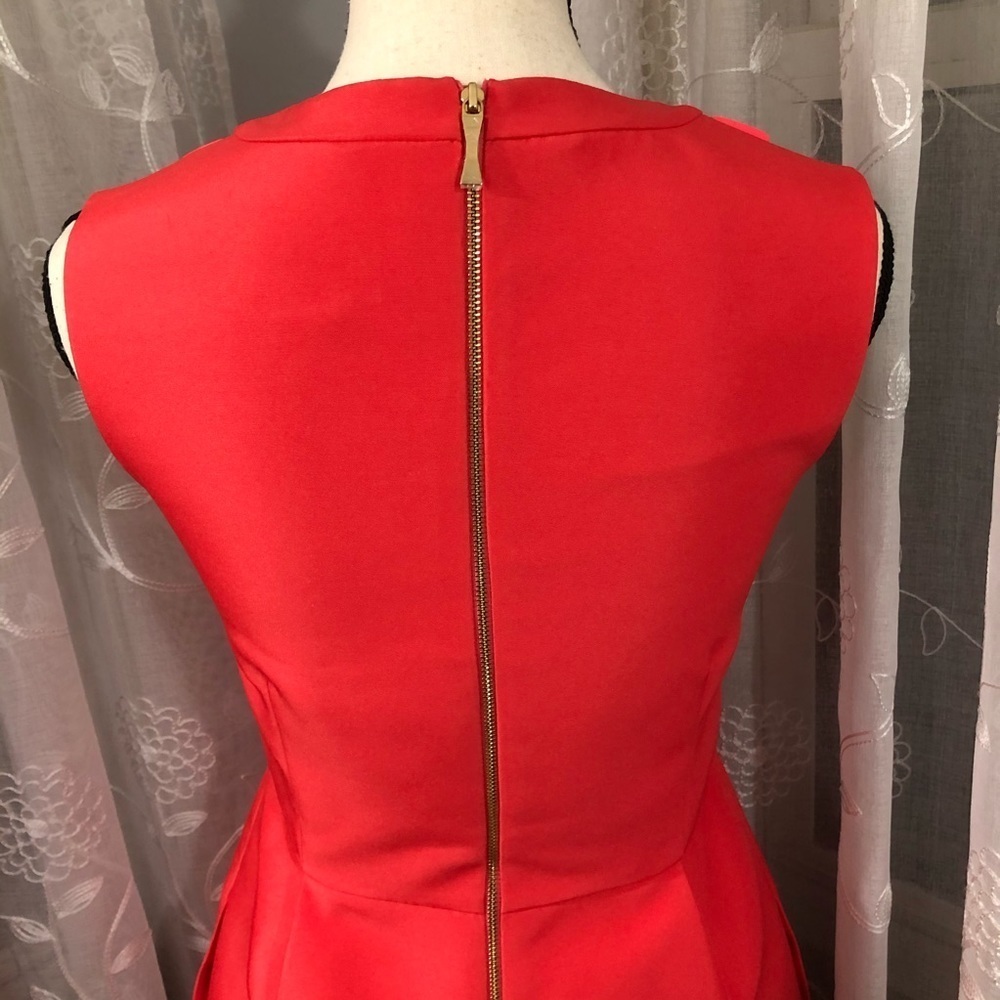 Kate Spade  Red Dress Size 4 Beaded Neckline - Picture 10 of 16
